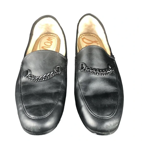 Sam Edelman Shoes Sam Edelman Black Lorenzo Loafer Chain